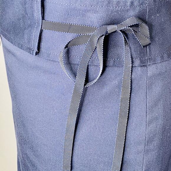 Loft Dark Navy Skirt with tan Embroidery detail 4 - Picture 4 of 9